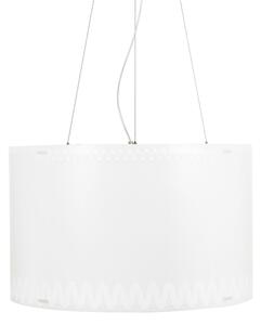 Lampada a sospensione RICCIONE �60xh37,5 cm 3x70 W Max da soffitto in polimetilmetacrilato e polipropilene opalino texture bianco