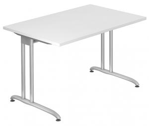 HAMMERBACHER BS12 Schreibtisch weiß rechteckig