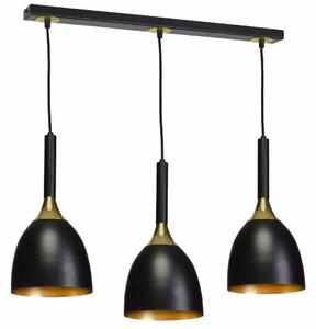 Clark Nero/Oro luce a sospensione 3Xe27 luce a soffitto lampada a soffitto luce a sospensione