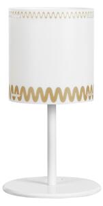 Lumetto da tavolo Abat Jour RICCIONE in polipropilene e Materiali riciclabili 20xh35 cm -E14 Socket Bulbs 1x30W Max E14 FBT colore texure ORO