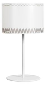 Lampada da Tavolo RICCIONE in polipropilene e Materiali riciclabili 30xh51 cm -E 27 1x70W Max E27 HGS colore texure ARGENTO