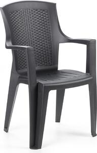 Poltrona Da Giardino "Eden" Antracite - cm.60x62x89h. - peso kg.4,2