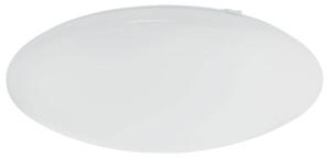 Plafoniera LED, metallo, bianca, rotonda, bianco caldo, D 25cm