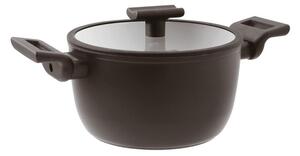 Casseruola Alta 2 manici Titan Pro double induction diametro 20xh11,5 cm - 3,1 lt Strato in titanio, rinforzo e finitura con polvere di diamante, ideale per lavastoviglie