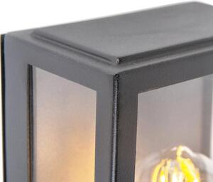 Lampada da esterno nera con sensore crepuscolare Rotterdam