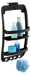 Mensola da bagno da appendere/senza foratura nera in plastica Universal – Wenko