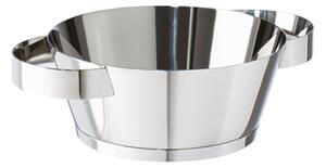 Tegame basso a due manici S-Pot �24 x h8 cm - 2,4 lt - Peso 2,4 kg lt fondo termo diffusore, corpo in acciaio inox lucidato a specchio