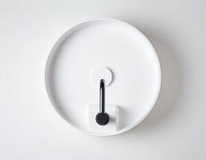 SANYCCES TURE Lavabo da appoggio rotondo Ø 42 cm, bianco opaco