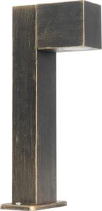Lampada da esterno industriale a colonna, oro antico, 35 cm, IP44, Baleno