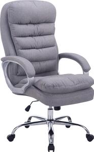 Sedia da ufficio TPFLiving BIG Vancom in tessuto grigio