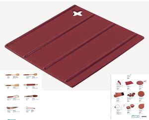 Set Due Presine in Morbido in Silicone 120O'Clock Red 21xh24 - resistente a temperature da -10�C a +260�C. colore rosso