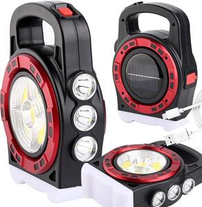 3v1 ak. Lampada a mano di pannocchia a LED solare 2400MAH USB PowerBank