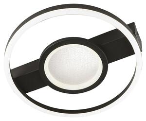 Casa NOVA plafoniera FAY DH 37x5 cm nero Lampada da soffitto