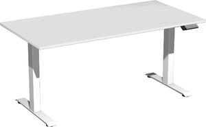 Tavolo Elevate Plus 1600x800x630-1280mm bianco/grigio chiaro