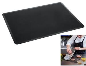 Tovaglietta americana in silicone 37x28 cm, ideale come piano di lavoro resiste a temperature da -40�C a oltre +200�C colore nero