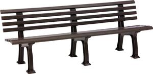 Panchina Mod. Juist 4 posti marrone 200 cm