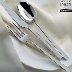 Servizio di posate 24 pezzi ,6 posti tavola LINEA Q Sambonet forma quadrata in acciaio inox 18/10 lucidato a specchio