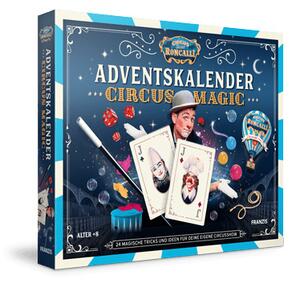 FRANZIS 67188 - Calendario dell'Avvento Roncalli Magia del Circo, 24 trucchi magici e idee per il proprio spettacolo circense, per bambini dagli 8 anni in su