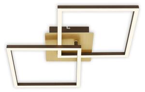 Lampada da soffitto a LED, marrone dorato, 2x LED/11W