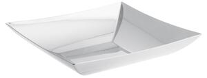 Fruttiera quadrata cesto pane in acciaio 18/10 linea Q Sambonet 24x24 cm - Peso 0,71 kg inox lucidato a specchio