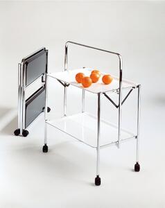 Carrello Portavivande richiudibile in soli 6 cm SELECT 64x42xh82cm Struttura salva spazio vassoi in formica