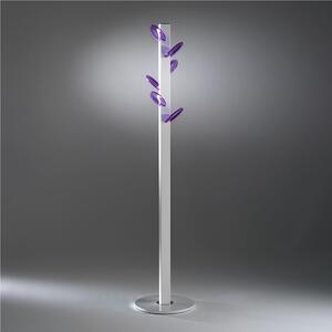 Porta abiti appendiabiti SMARTYN 38x38xh177 cm con struttura colore bianco sable SMARTYN pomoli Lilla