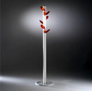 Porta abiti appendiabiti SMARTYN 38x38xh177 cm con struttura colore bianco sable SMARTYN pomoli rossi