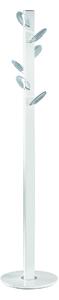 Porta abiti appendiabiti SMARTYN 38x38xh177 cm con struttura colore bianco sable SMARTYN pomoli trasparenti