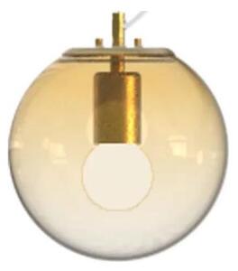 Ideal Lux - Lampadario a sospensione con filo MAPA 1xE27/42W/230V diametro 20 cm oro/fumé