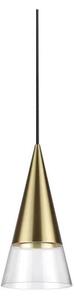 Ideal Lux - Lampadario LED a sospensione con filo CONO 1xGU10/7W/230V diametro 15 cm ottone