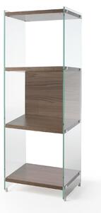 Libreria componibile da cm.45 -fianco alto 125 cm ripiani in BYBLOS