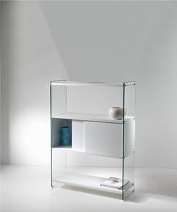 Libreria componibile da cm.90 - fianco 126 cm - con 1 anta scorrevole ripiani in BYBLOS