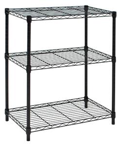 Libreria in KIT-3 Ripiani Archimede 36x90xh75 cm Cromo nero