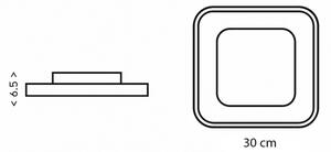 Brilagi - Lampada a LED dimmerabile TRIVARO LED/65W/230V 3000-6000K 30x30 cm + telecomando incluso
