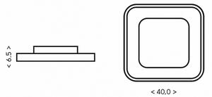 Brilagi - Lampada LED dimmerabile TRIVARO LED/88W/230V 3000-6000K 40x40 cm + telecomando