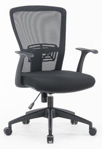Poltrona operativa rete con Braccioli 64x59xh96-106 cm colore nero
