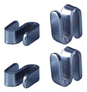 Set 4 Ganci piani complanari si utilizzano sui ripiani archimede per avere continuit�