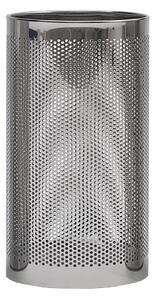 Portaombrelli Forato con Vaschetta raccogli acqua inox 25xh50 cm - L24 inox lucido