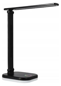 Lampada da tavolo dimmerabile LED RGBW con ricarica wireless LED/7W/5V USB nera