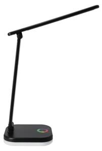 Lampada da tavolo dimmerabile LED RGBW con ricarica wireless LED/7W/5V USB nera
