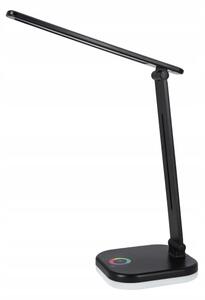 Lampada da tavolo dimmerabile LED RGBW con ricarica wireless LED/7W/5V USB nera