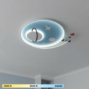 Brilagi -LED Plafoniera LED per bambini STARSHIP LED/64W/230V 3000/4500/6000K blu
