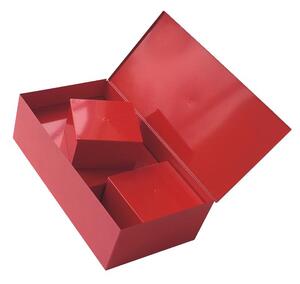 Box Scatola Multiuso MINI 20.5x20.5xh 14.5 cm in lamiera colorata