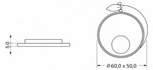 Brilagi -LED Plafoniera per bambini STARSHIP LED/64W/230V 3000/4500/6000K gialla