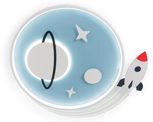 Brilagi -LED Plafoniera LED per bambini STARSHIP LED/64W/230V 3000/4500/6000K blu