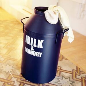 Porta biancheria diametro �35xh65 cm Milk Laundry Blu