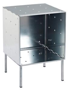 Comodino QBO11 Modulo Base Zincato 35x35xh50 con piedi