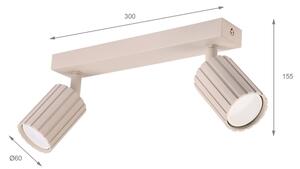 Brilagi - Faretto CRISPINA 2xGU10/10W/230V beige
