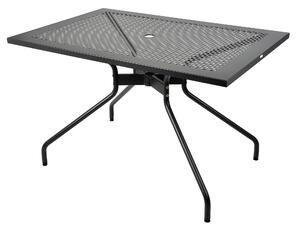 Tavolo Da Giardino Allungabile Estate 120 -da 120 a 160 cm Dimensioni 120x80xh75 cm - Peso 19,4 kg struttura in acciaio trattato antiruggine 100x100 riciclabile colore grigio antracite