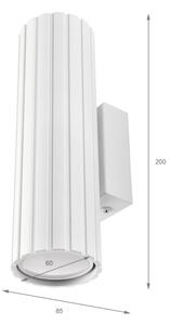 Brilagi - Lampada da parete CRISPINA 2xGU10/10W/230V 20 cm bianca